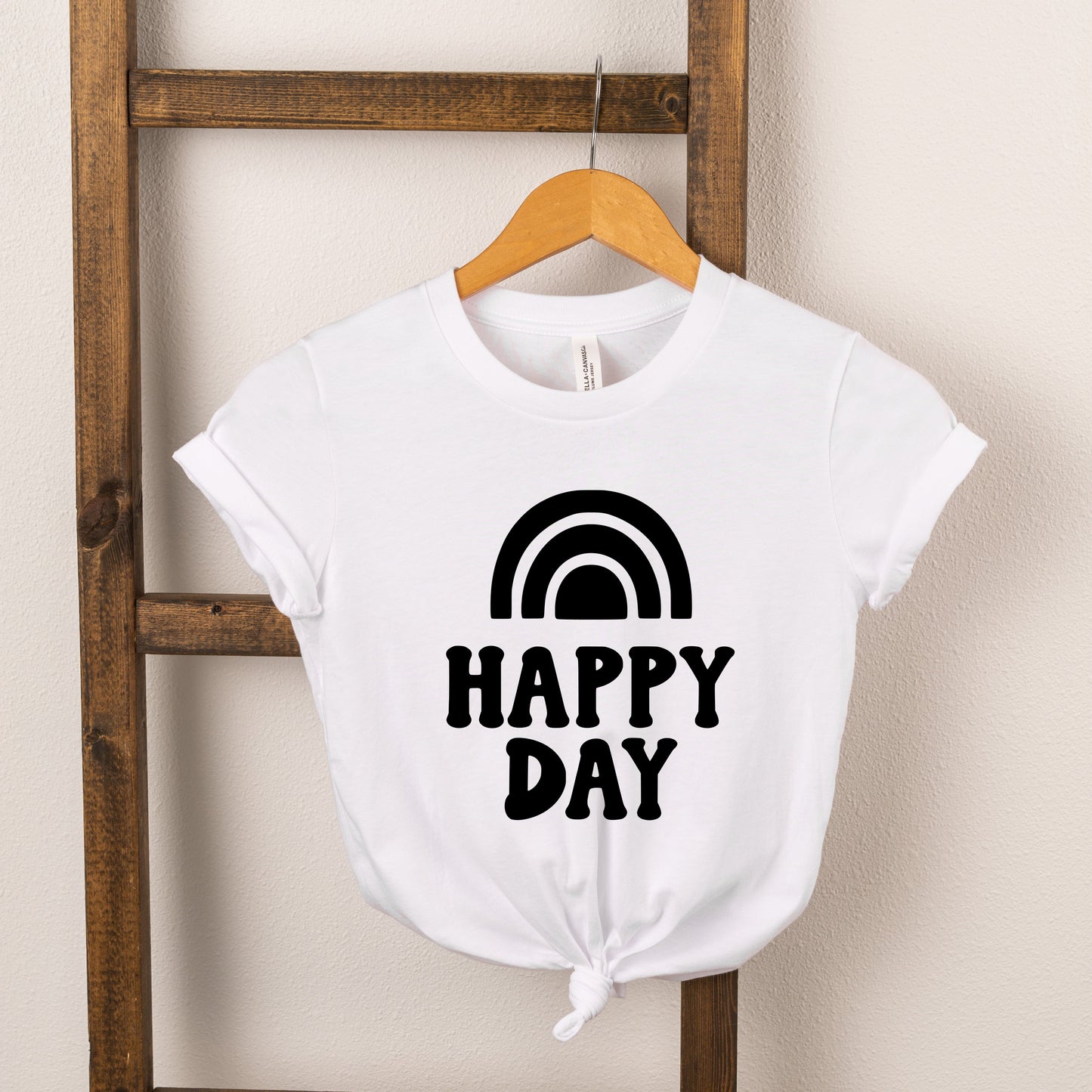 Happy Day Rainbow | Toddler Short Sleeve Crew Neck by The Juniper Shop