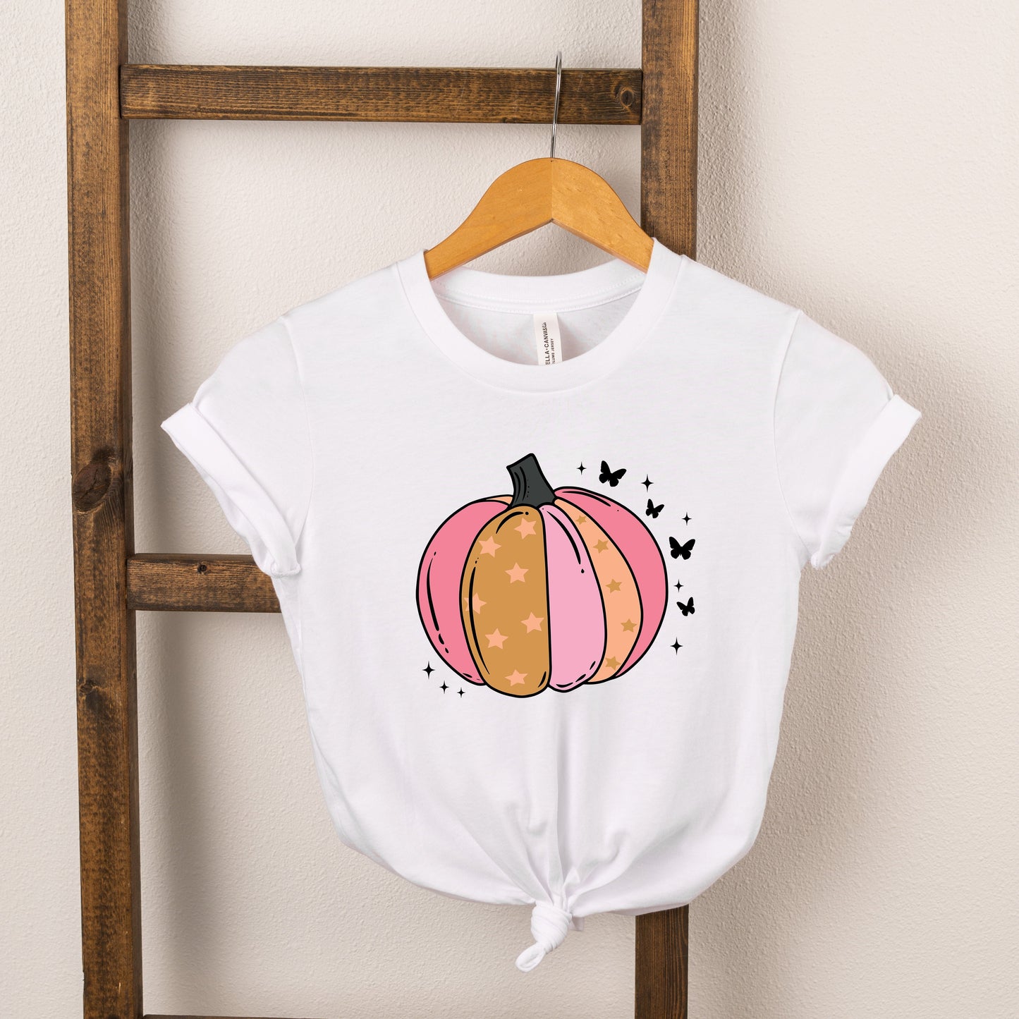 Butterfly Pumpkin | Toddler Short Sleeve Crew Neck by The Juniper Shop