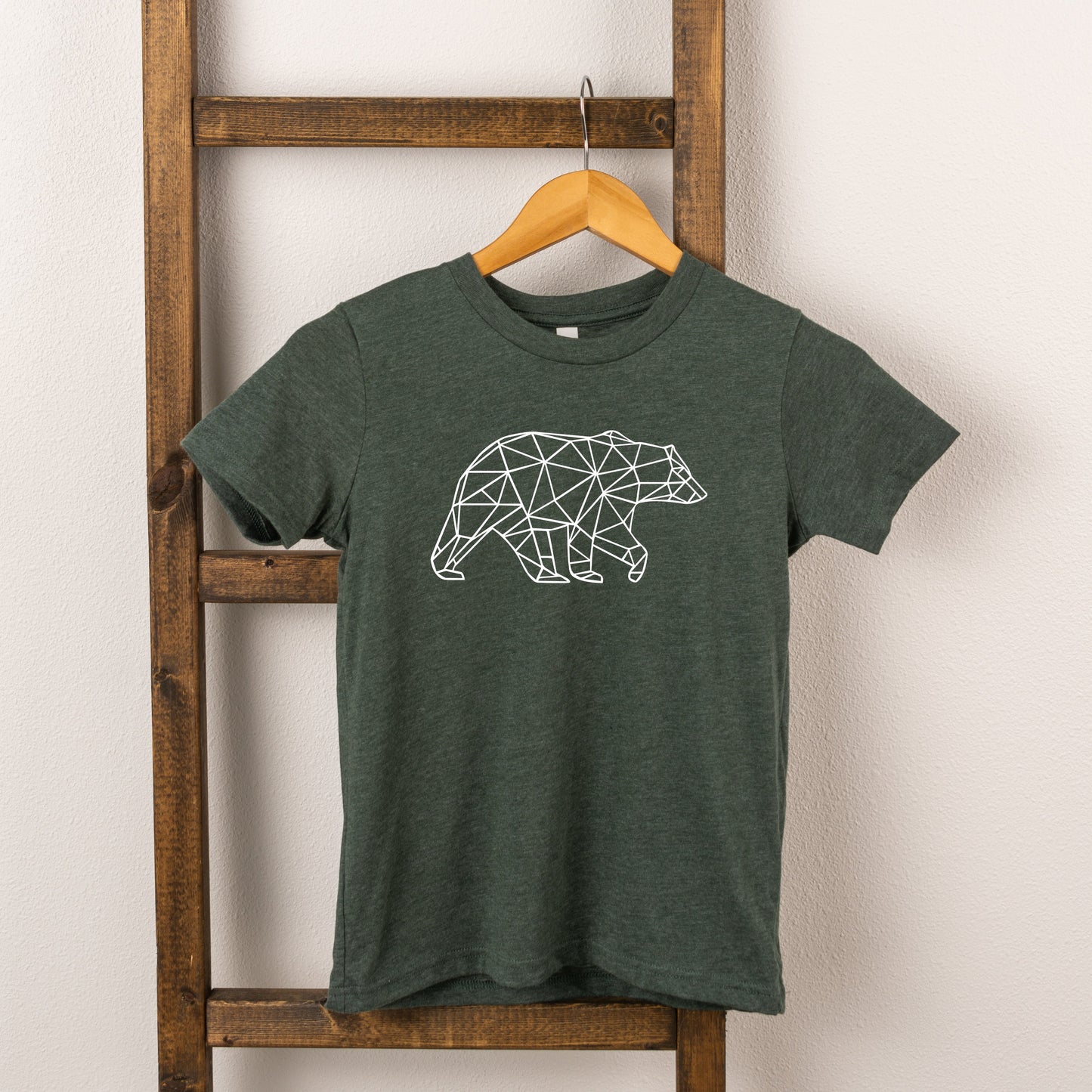 Geometric Bear | Toddler Short Sleeve Crew Neck by The Juniper Shop