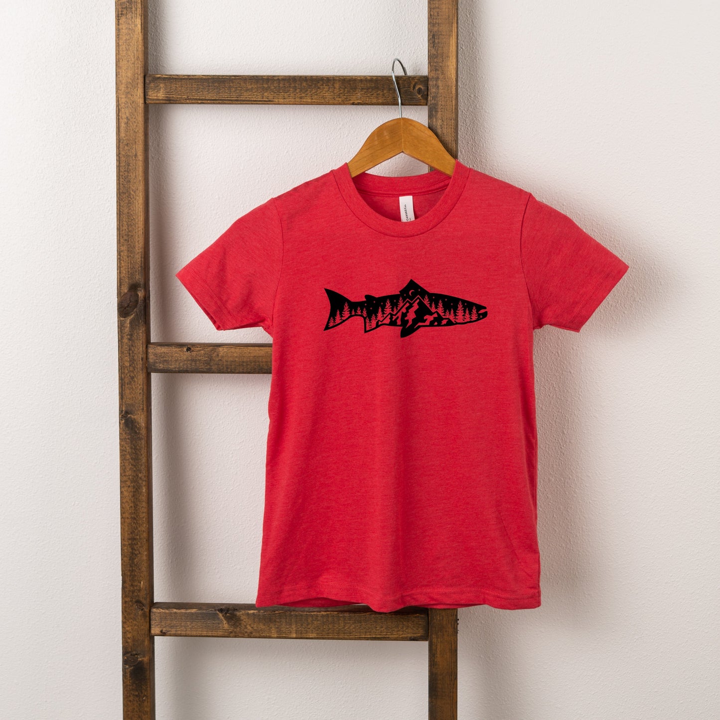 Fish And Trees | Toddler Short Sleeve Crew Neck by The Juniper Shop