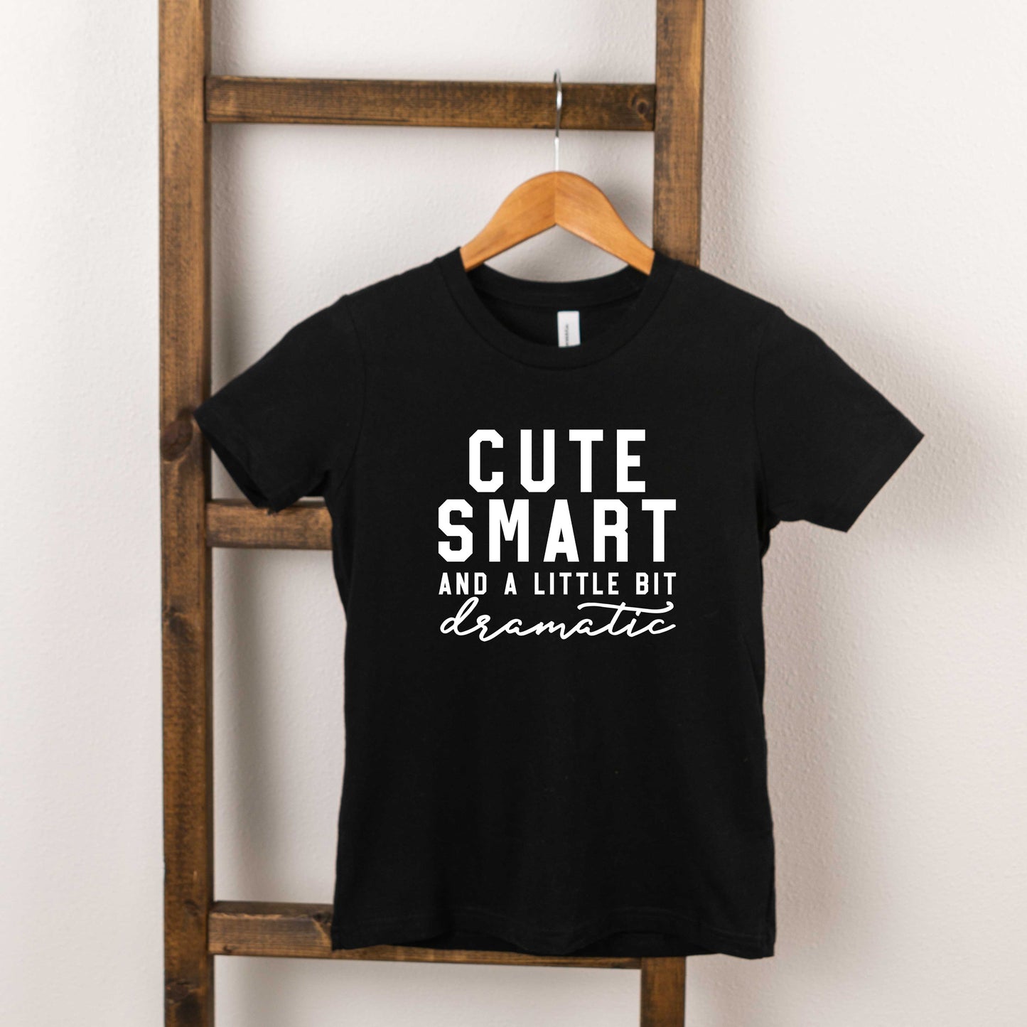 Cute Smart Dramatic | Toddler Short Sleeve Crew Neck by The Juniper Shop