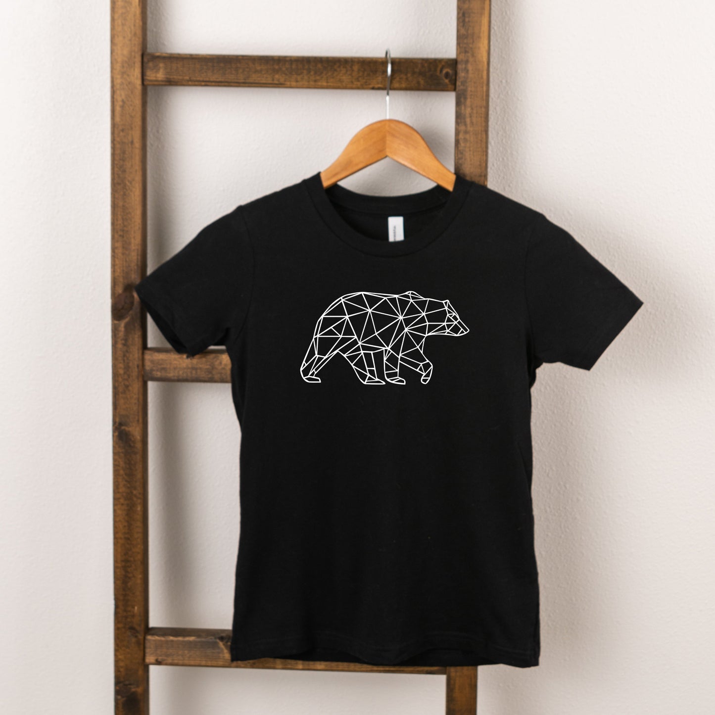 Geometric Bear | Toddler Short Sleeve Crew Neck by The Juniper Shop