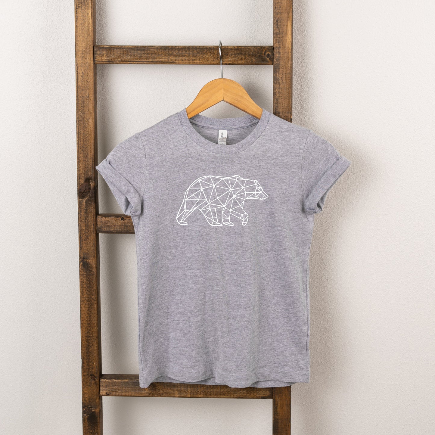 Geometric Bear | Toddler Short Sleeve Crew Neck by The Juniper Shop