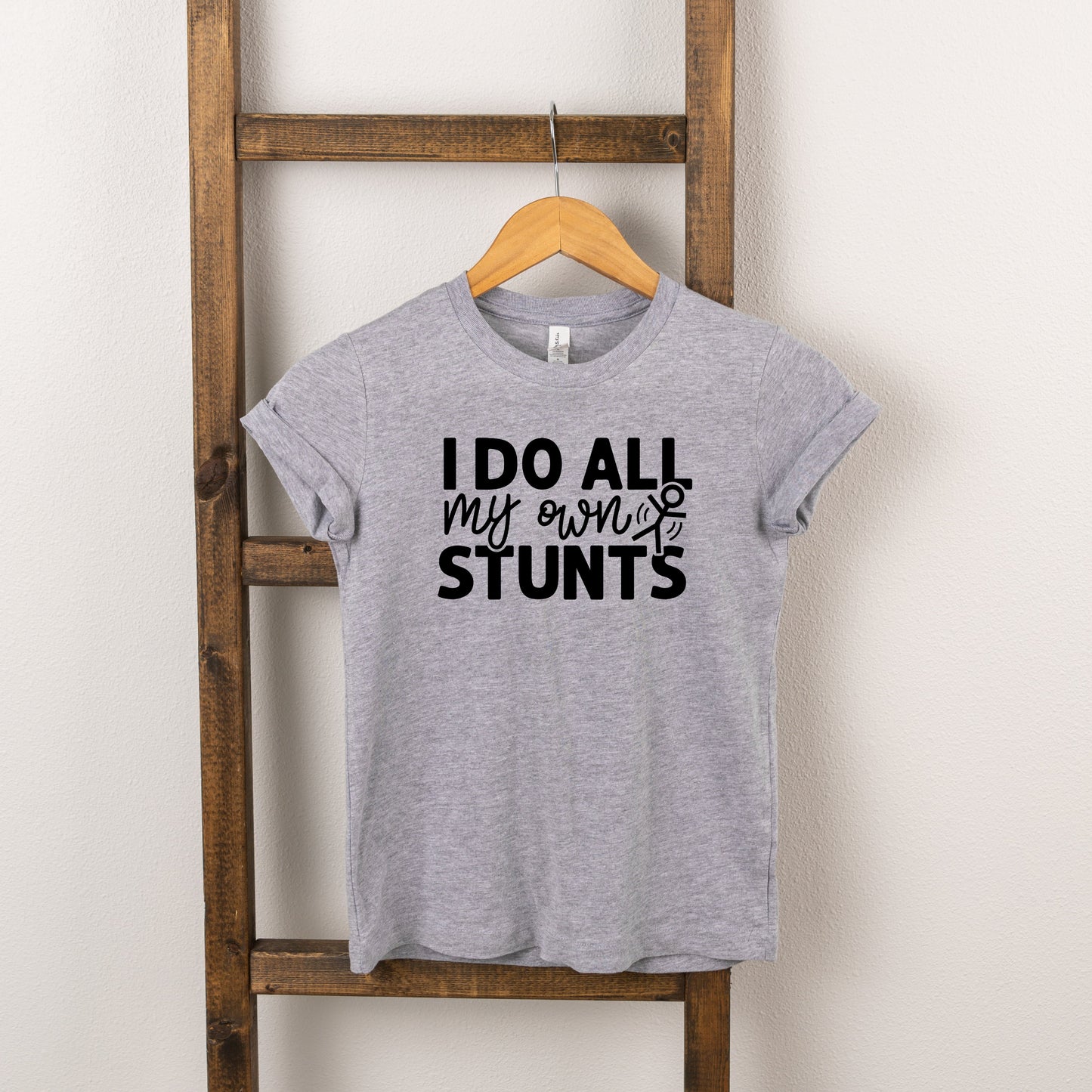 I Do All My Own Stunts | Toddler Short Sleeve Crew Neck by The Juniper Shop