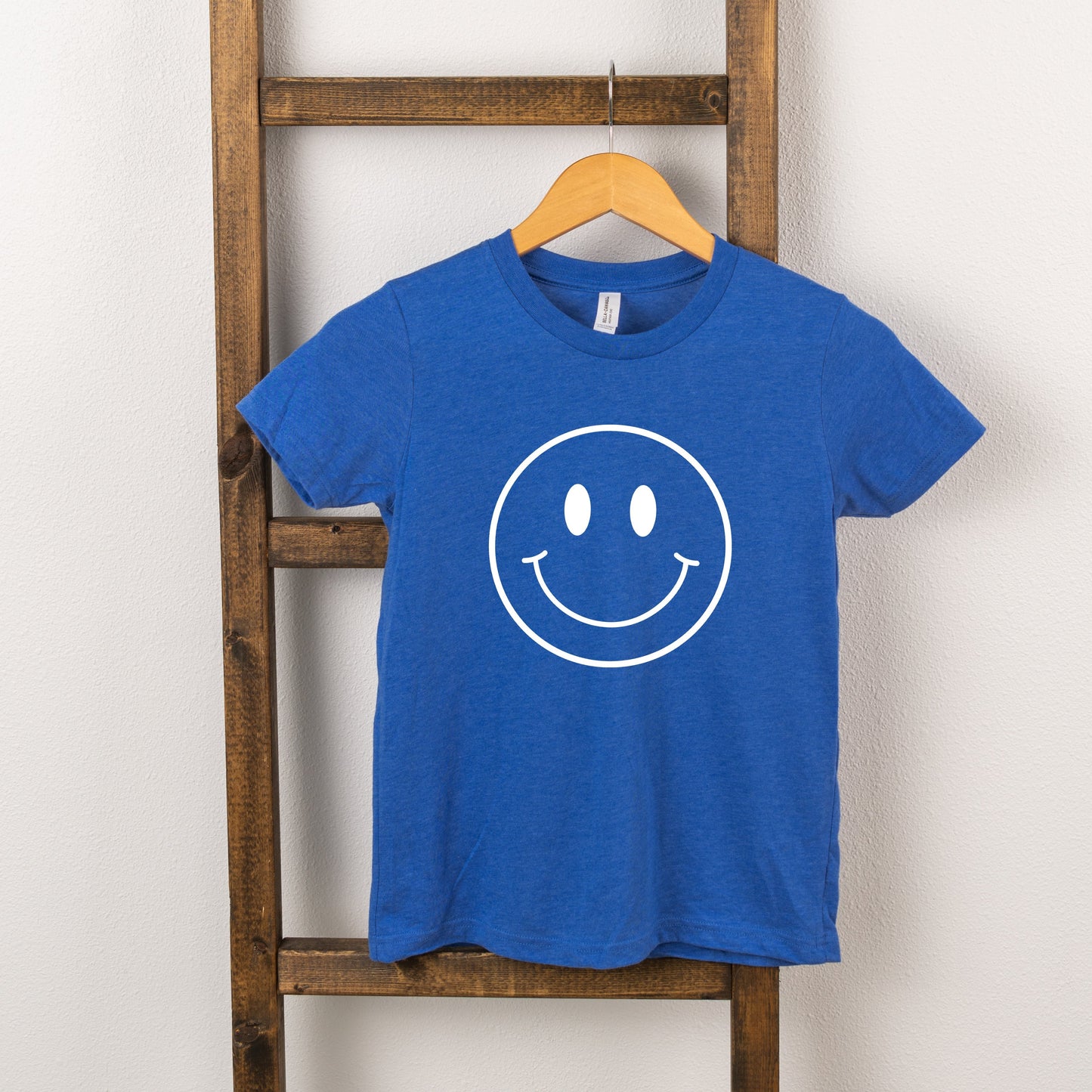 Smiley Face Outline | Toddler Short Sleeve Crew Neck by The Juniper Shop