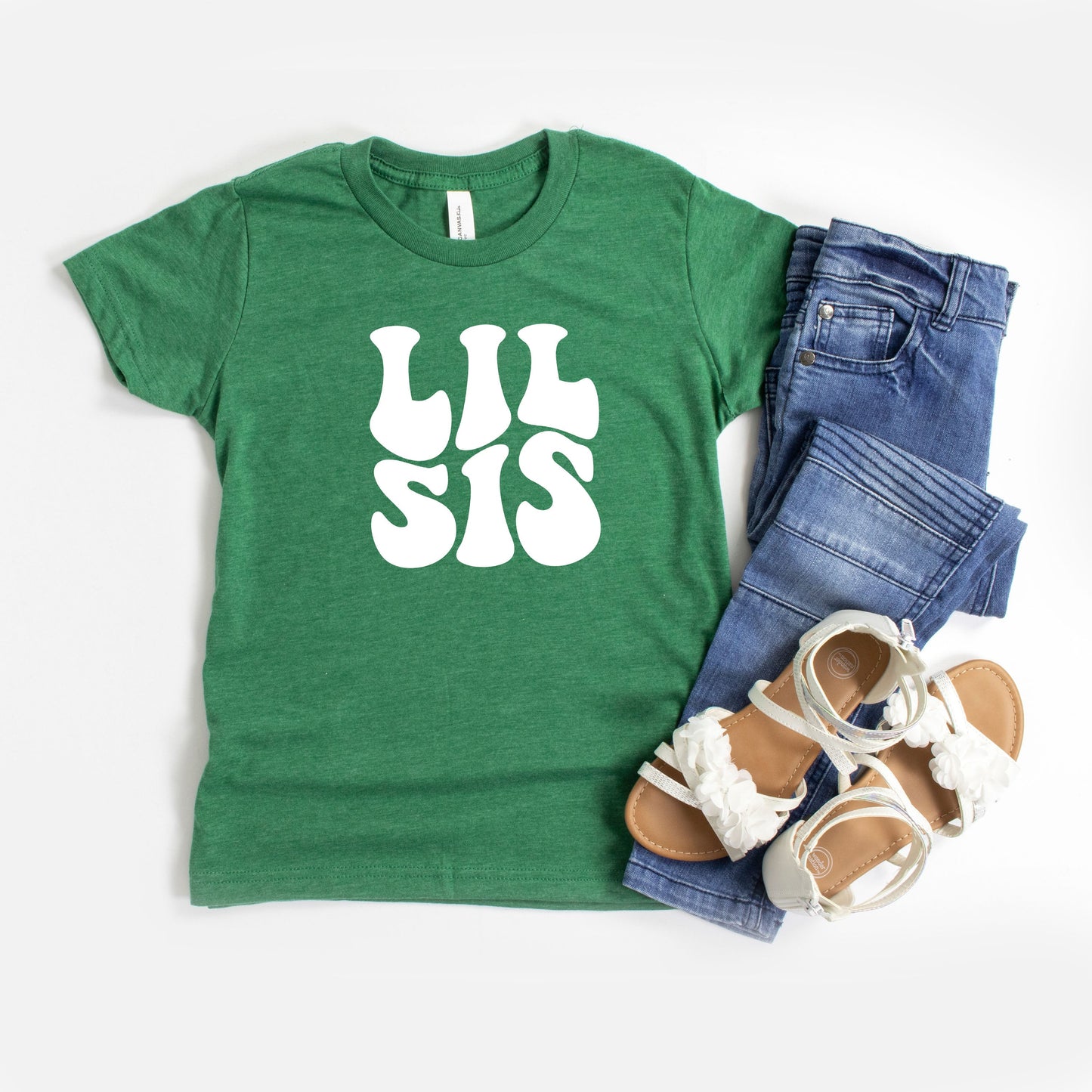 Lil Sis Wavy | Youth Short Sleeve Crew Neck by The Juniper Shop