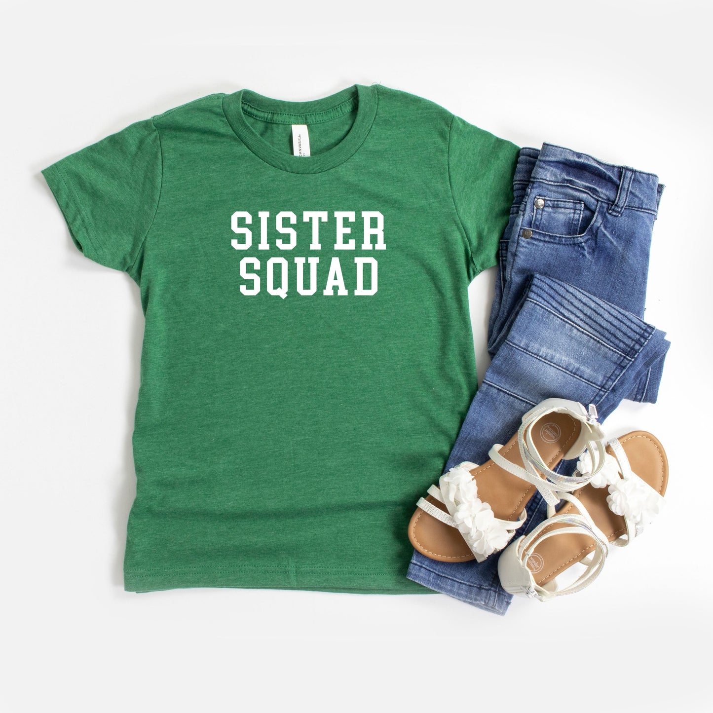 Sister Squad | Youth Short Sleeve Crew Neck by The Juniper Shop