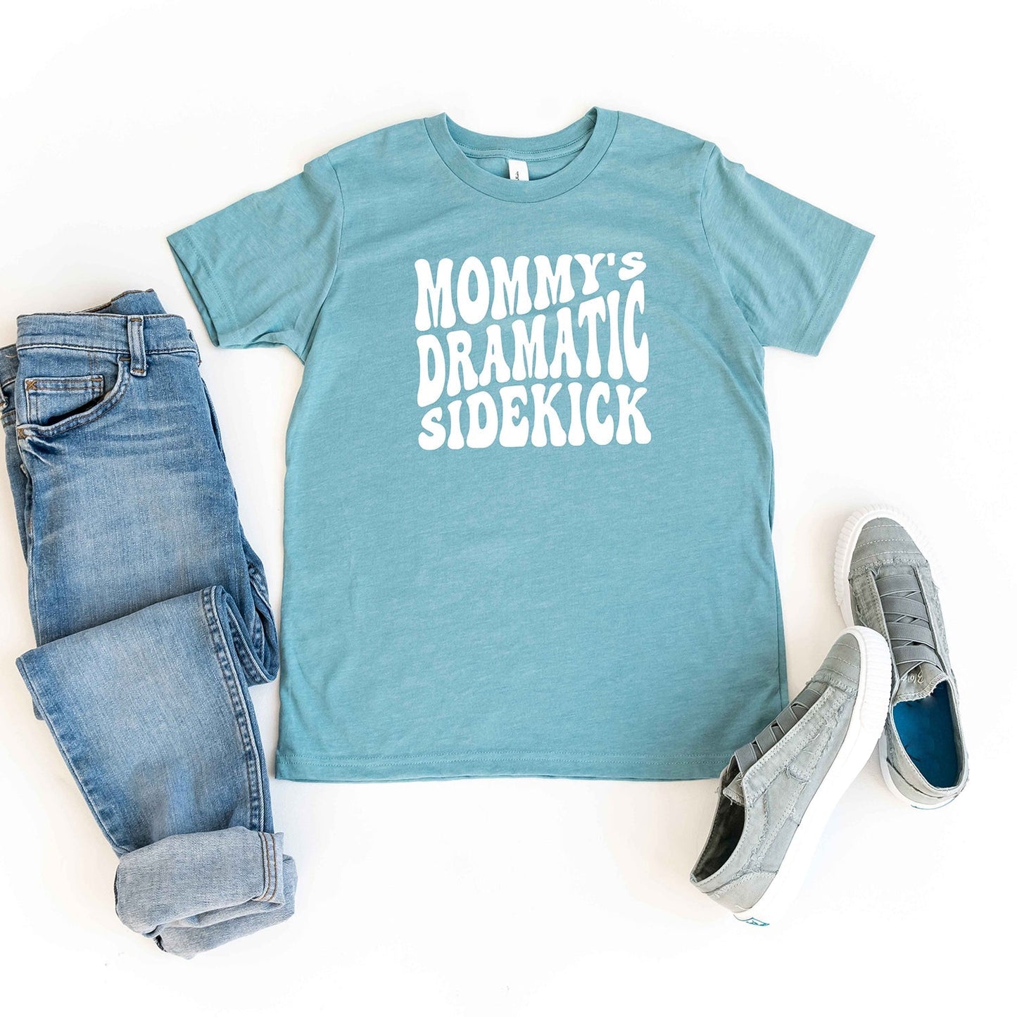 Mommy's Dramatic Sidekick | Youth Short Sleeve Crew Neck by The Juniper Shop