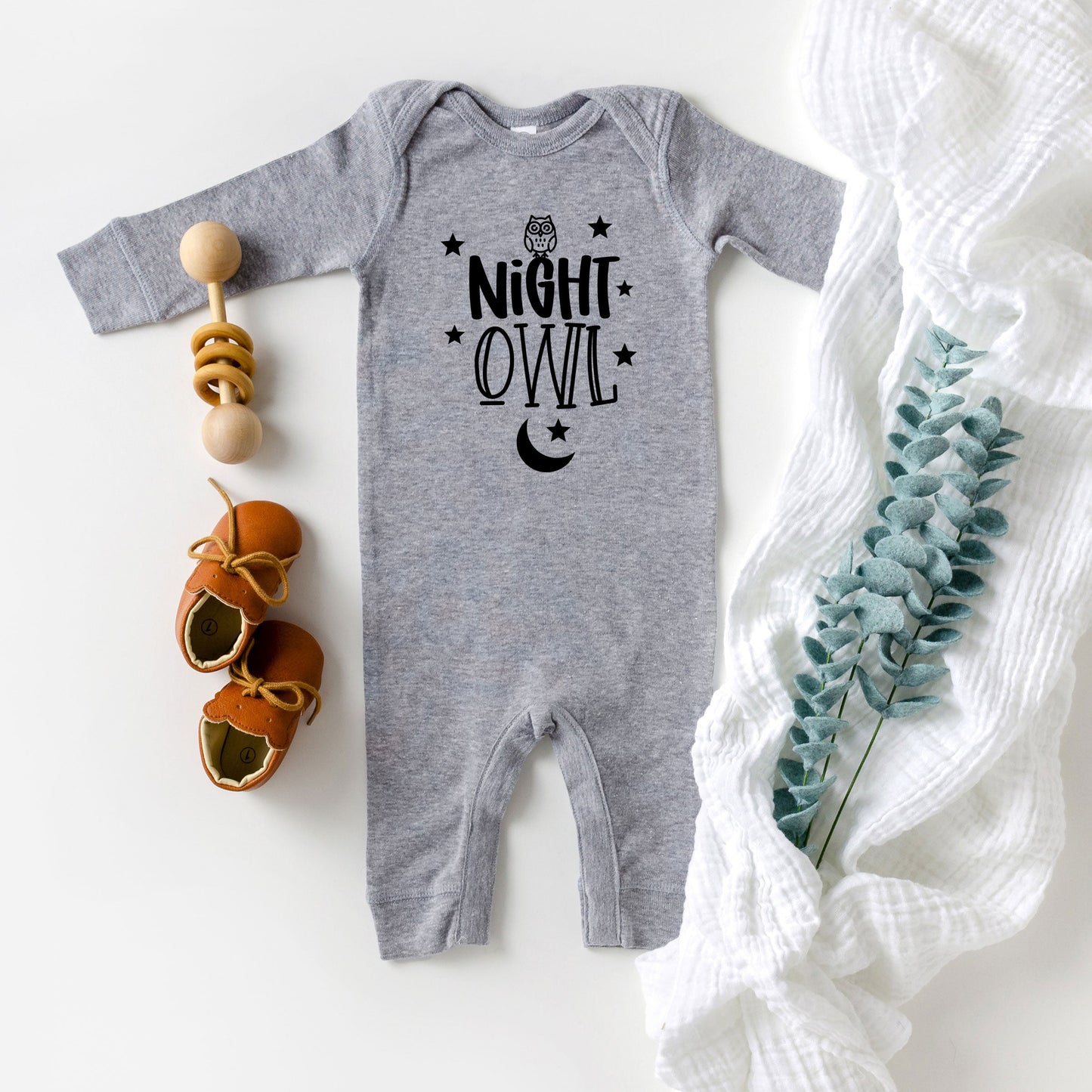 Night Owl | Baby Romper by The Juniper Shop