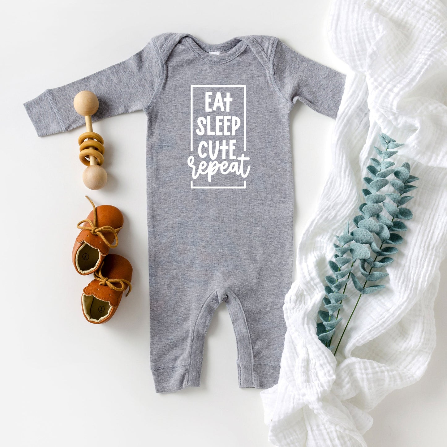 Eat Sleep Cute Repeat | Baby Romper by The Juniper Shop