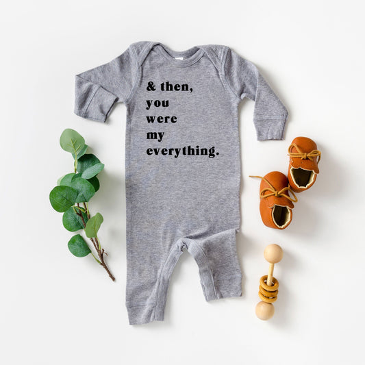 You Were My Everything | Baby Graphic Romper by The Juniper Shop