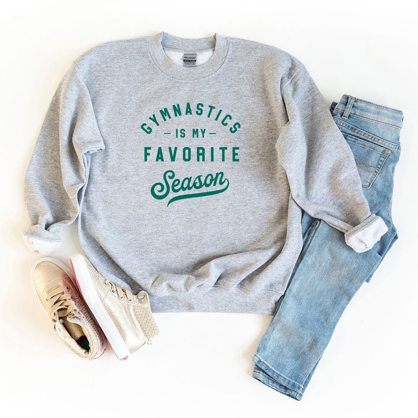 Gymnastics Is My Favorite Season | Youth Sweatshirt by The Juniper Shop