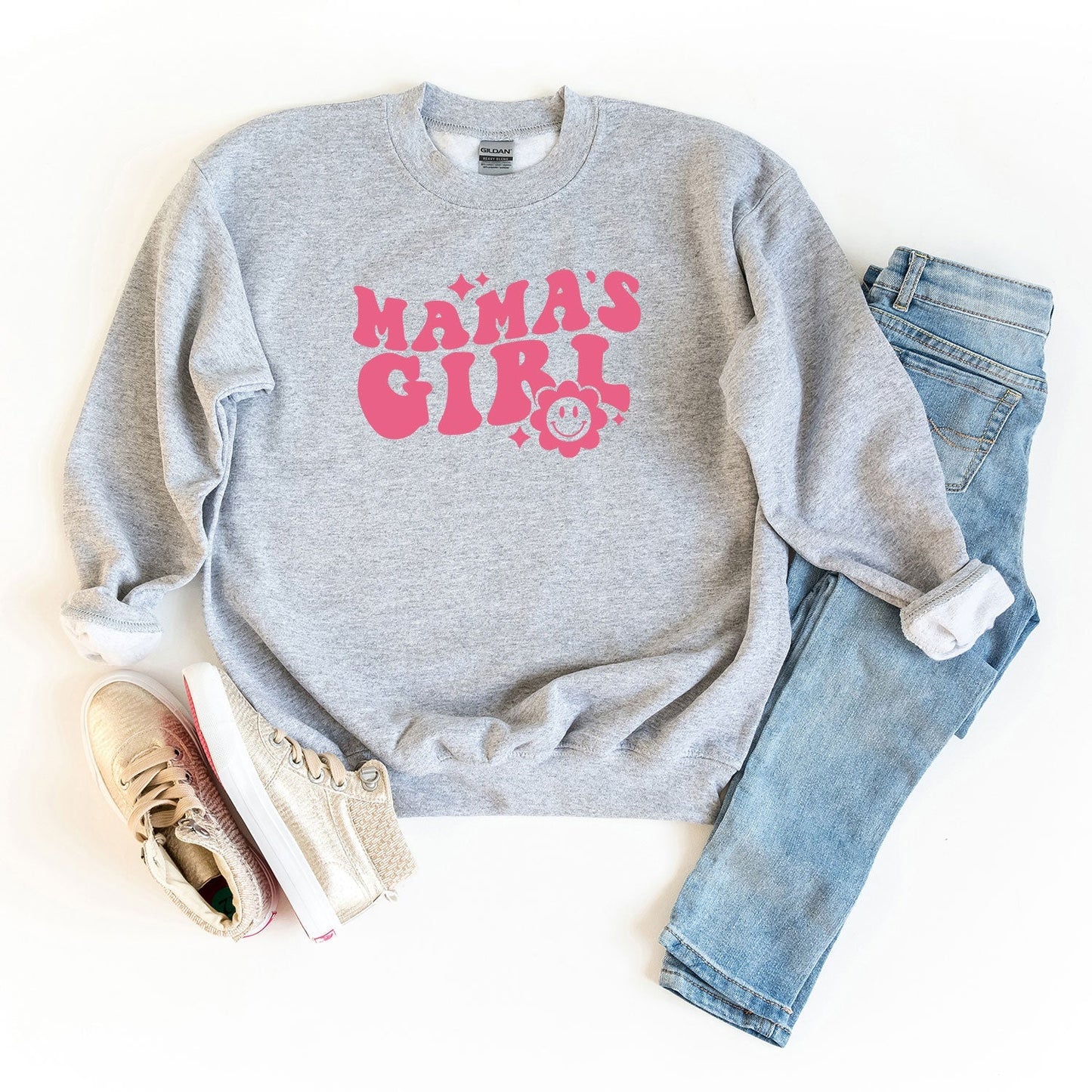 Mama's Girl Flower | Youth Sweatshirt by The Juniper Shop