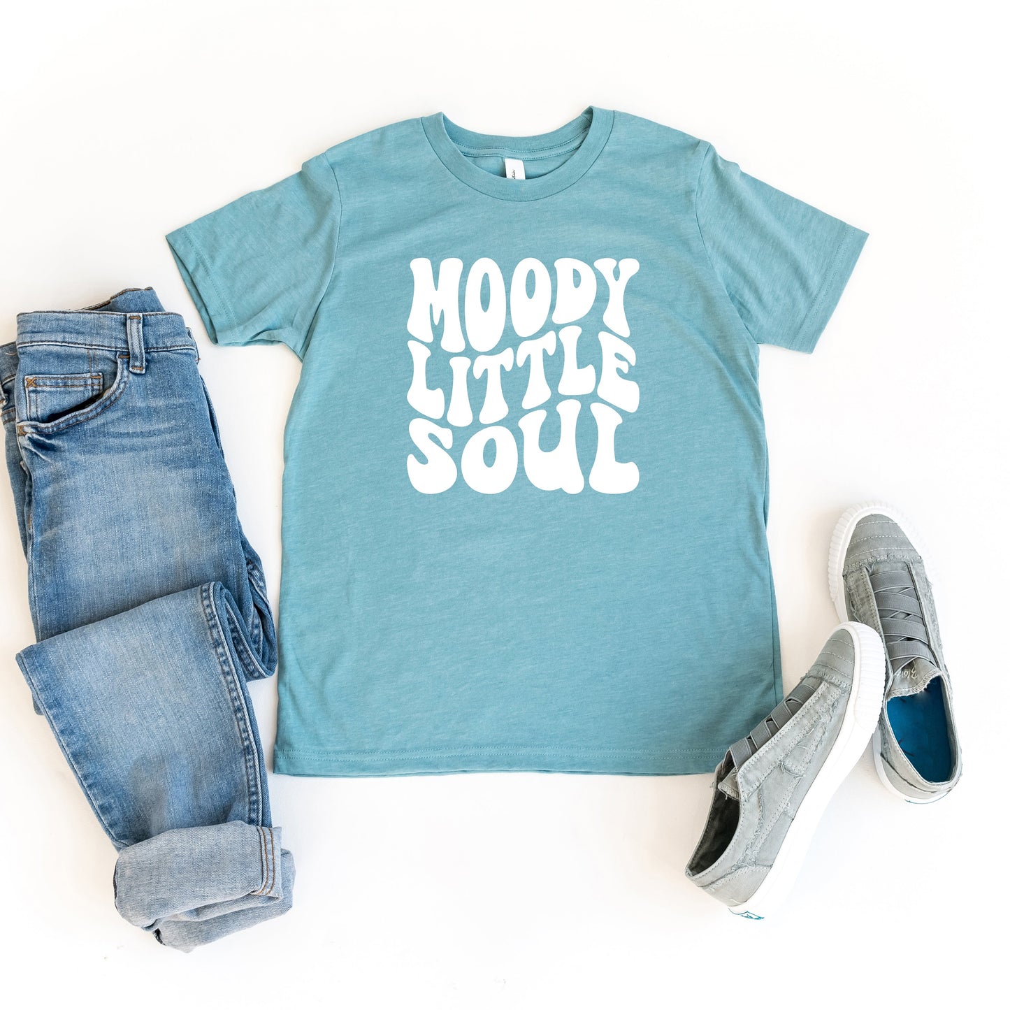 Moody Little Soul | Youth Short Sleeve Crew Neck by The Juniper Shop