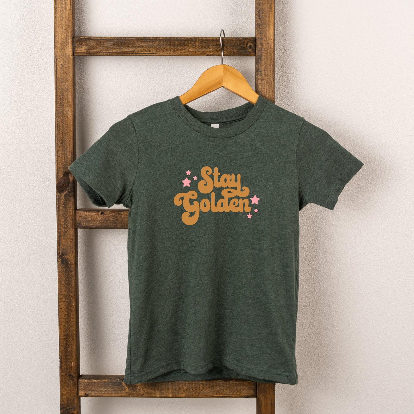 Stay Golden Stars | Toddler Short Sleeve Crew Neck by The Juniper Shop