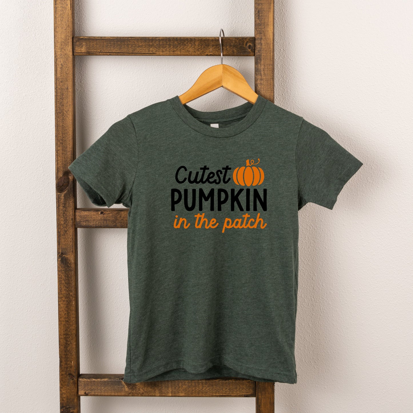 Cutest Pumpkin In The Patch Colorful | Toddler Short Sleeve Crew Neck by The Juniper Shop