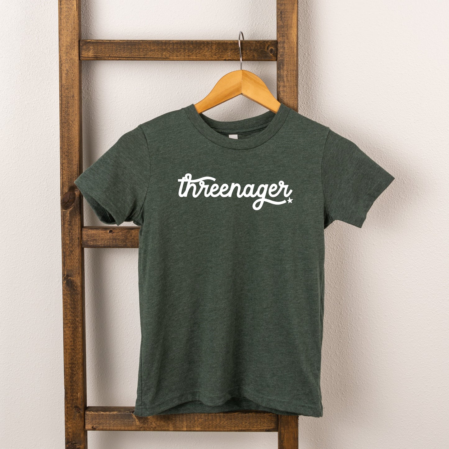 Threenager | Toddler Short Sleeve Crew Neck by The Juniper Shop