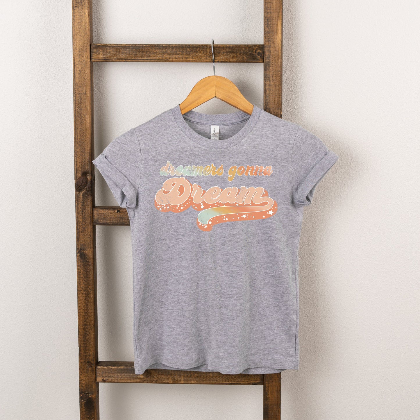 Retro Dreamers Gonna Dream | Toddler Short Sleeve Crew Neck by The Juniper Shop