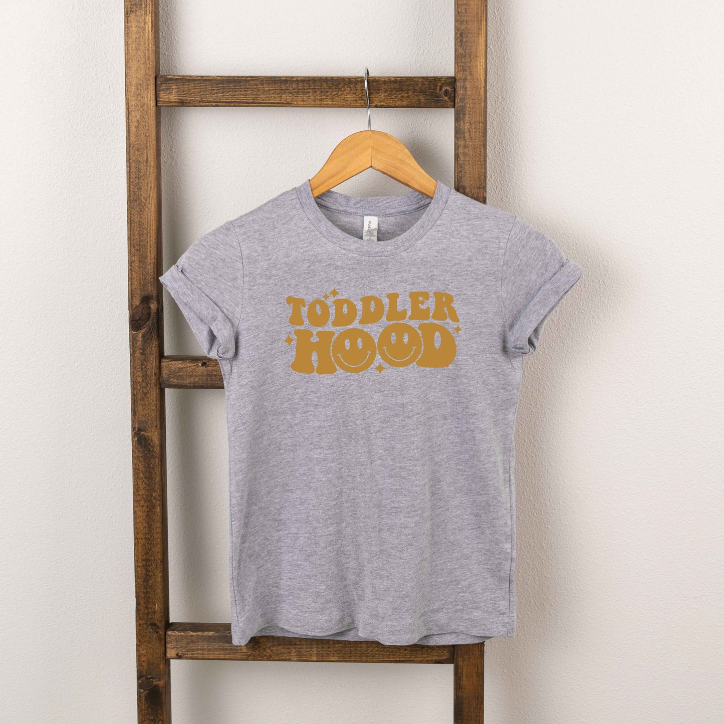 Toddler Hood Smiley | Toddler Short Sleeve Crew Neck by The Juniper Shop