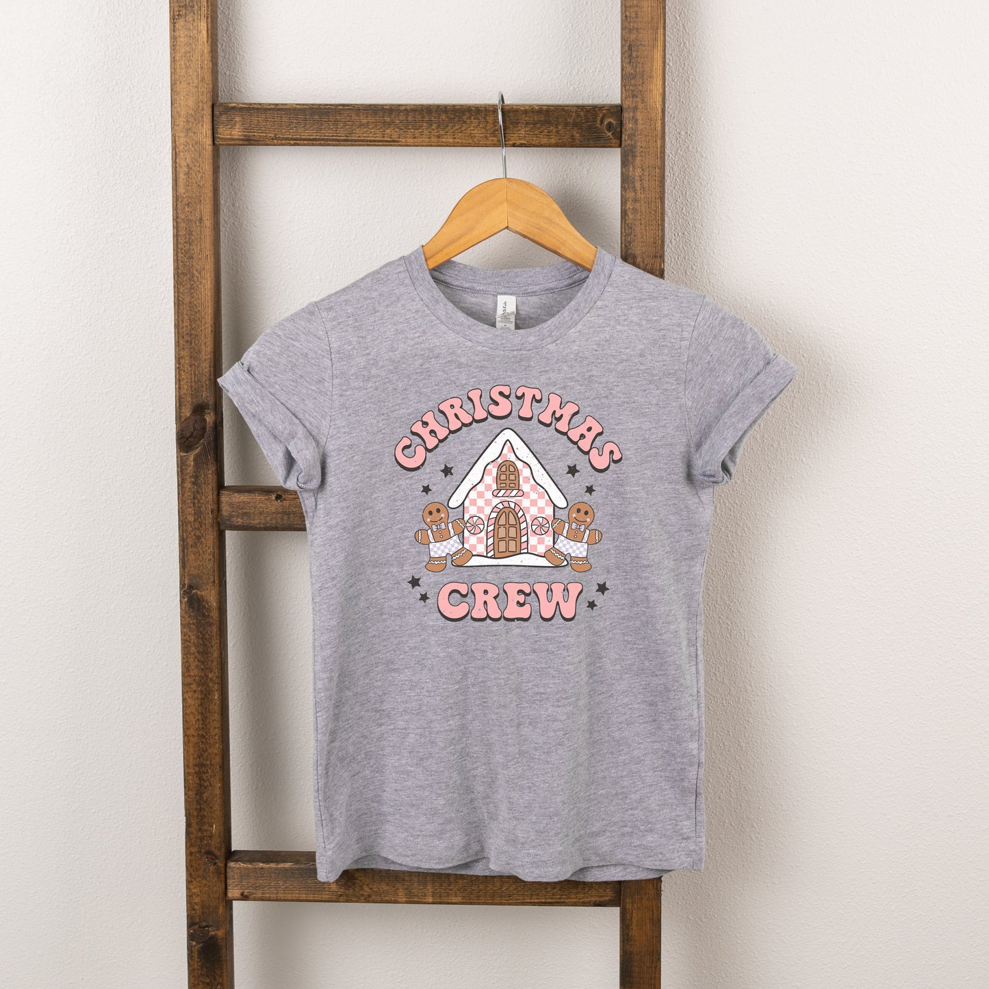 Christmas Gingerbread Crew | Toddler Short Sleeve Crew Neck by The Juniper Shop