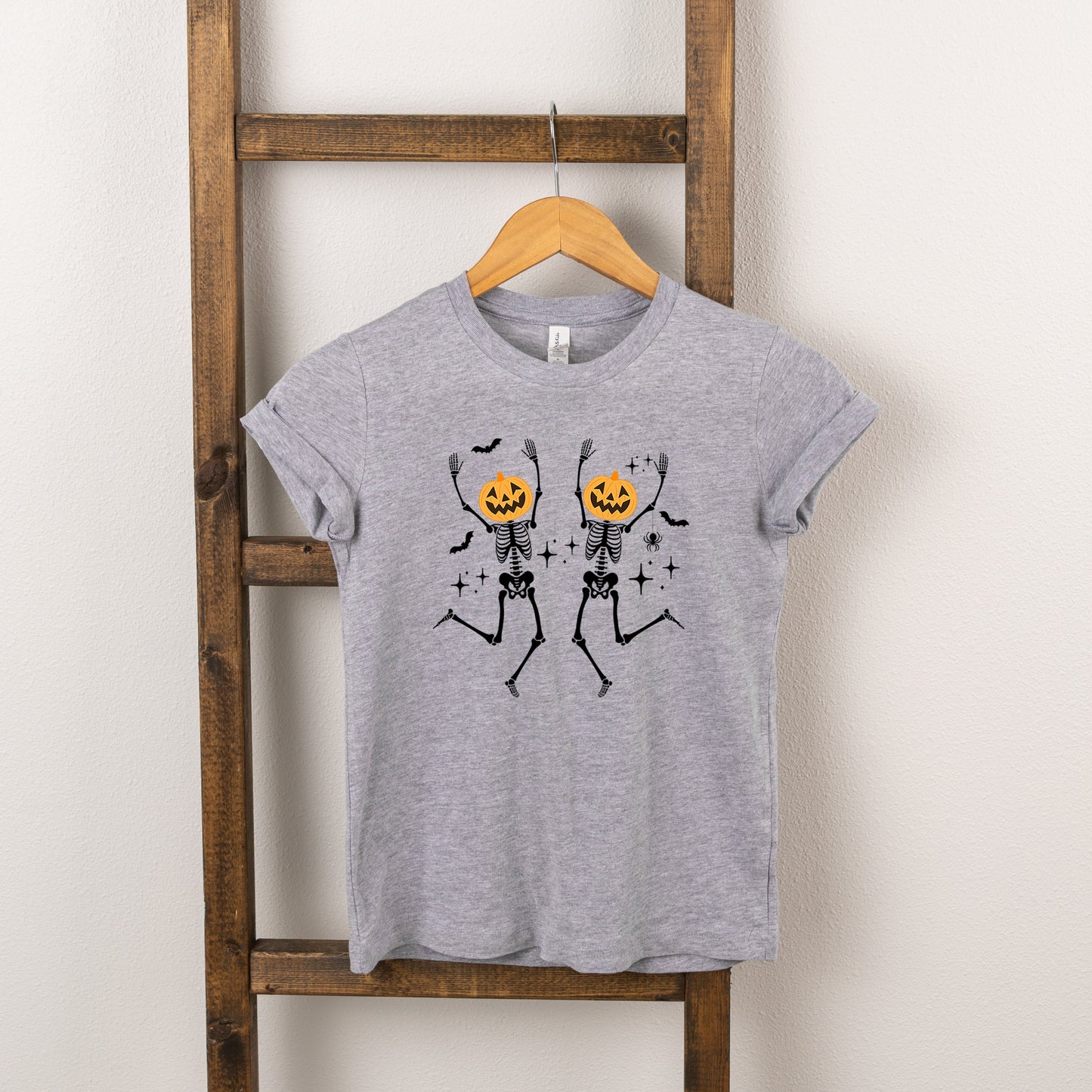 Pumpkin Skeleton | Youth Short Sleeve Crew Neck by The Juniper Shop