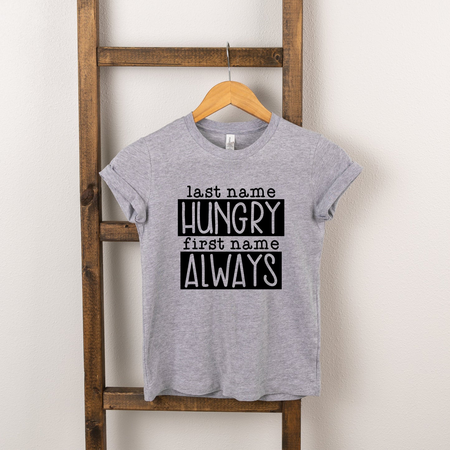 Last Name Hungry | Toddler Short Sleeve Crew Neck by The Juniper Shop