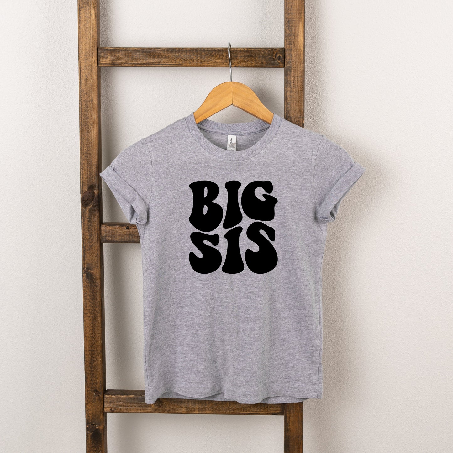 Big Sis Wavy | Toddler Short Sleeve Crew Neck by The Juniper Shop