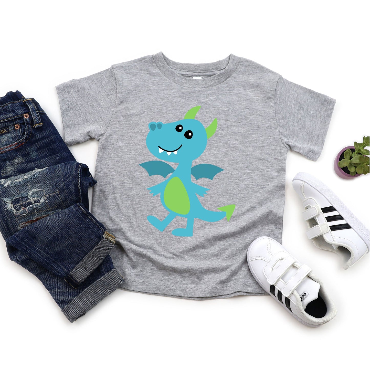 Blue Dragon | Toddler Graphic Short Sleeve Tee by The Juniper Shop