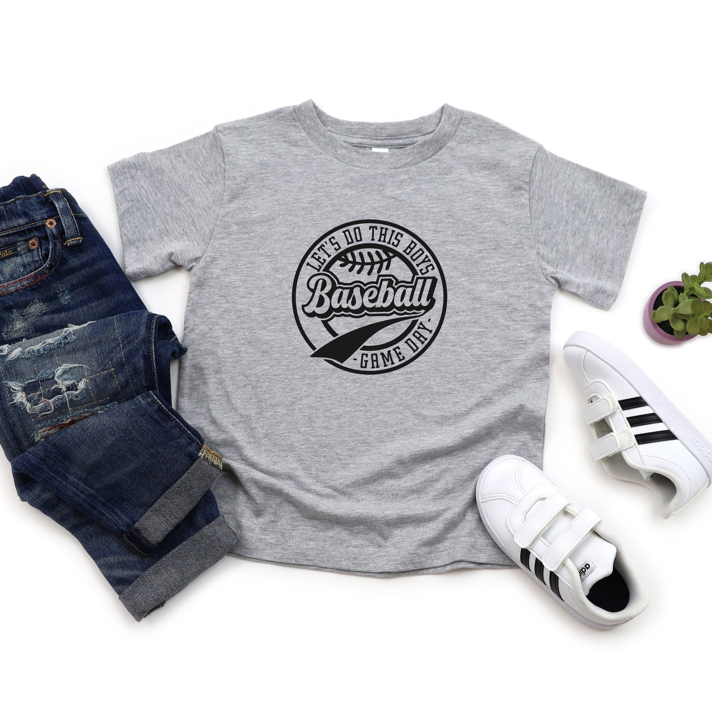 Let's Do This Boys Game Day | Toddler Short Sleeve Crew Neck by The Juniper Shop