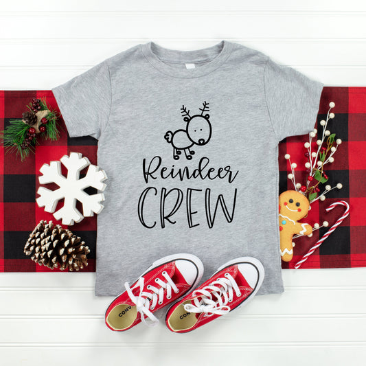 Reindeer Crew | Toddler Short Sleeve Crew Neck by The Juniper Shop