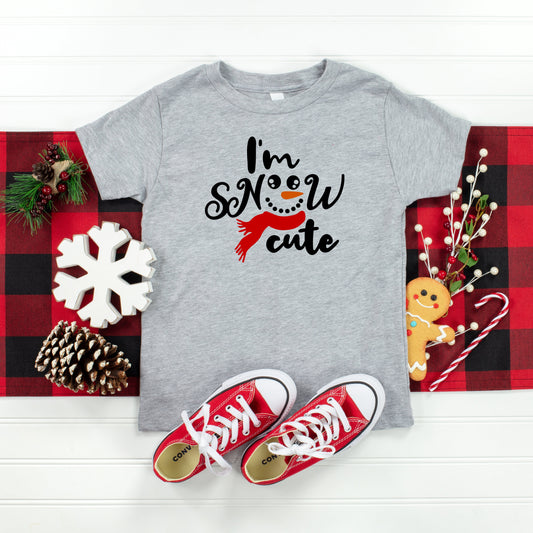 I'm Snow Cute | Toddler Short Sleeve Crew Neck by The Juniper Shop