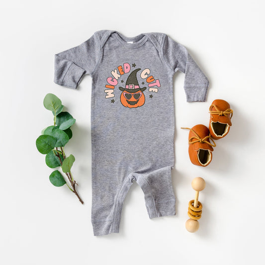 Wicked Cute Pumpkin | Baby Romper by The Juniper Shop