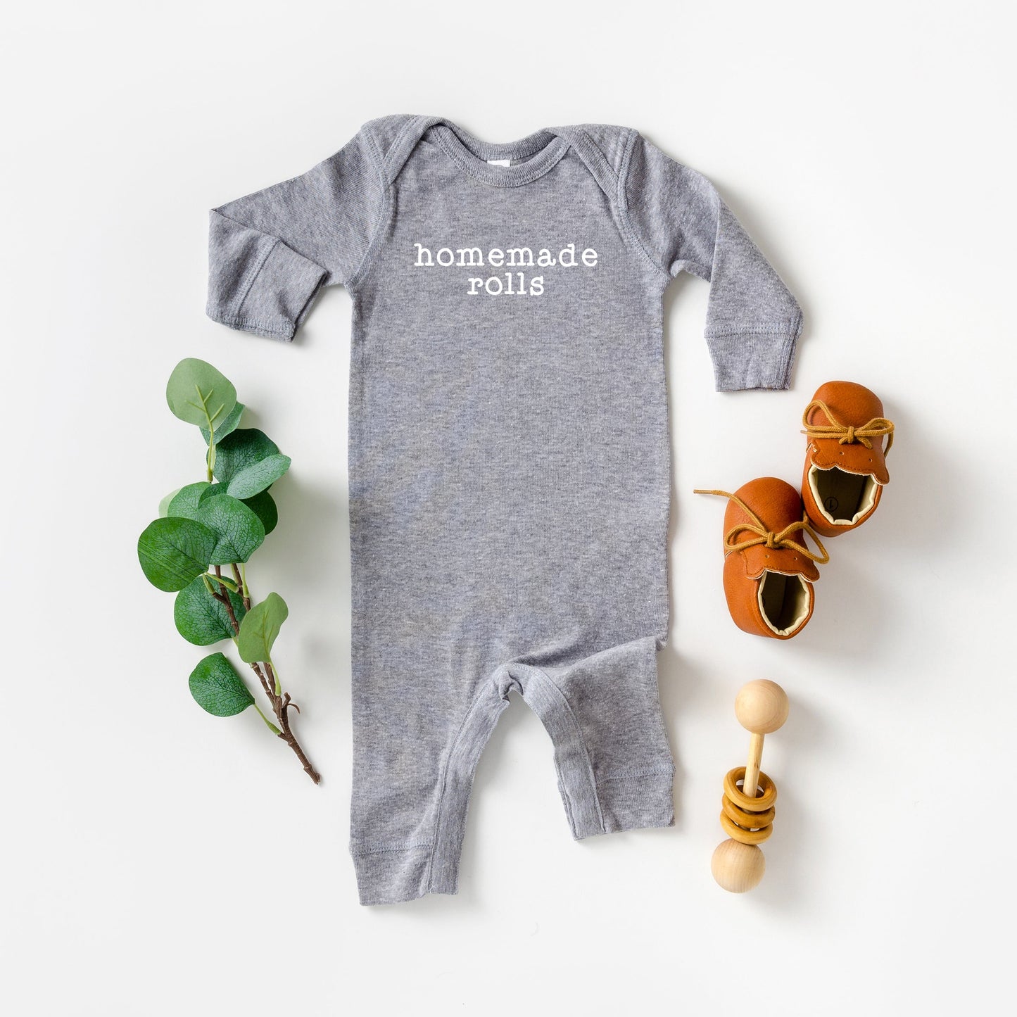 Homemade Rolls Typewriter | Baby Romper by The Juniper Shop