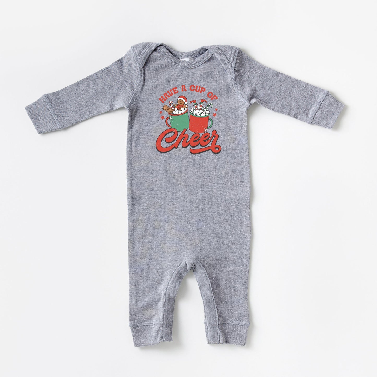 Retro Cup Of Cheer | Baby Romper by The Juniper Shop