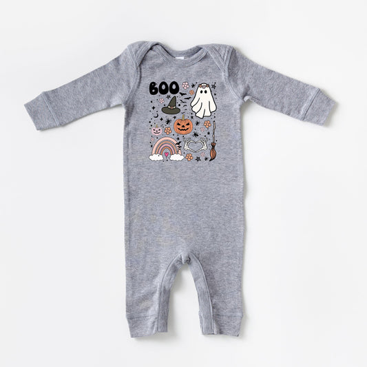 Boo Collage | Baby Romper by The Juniper Shop