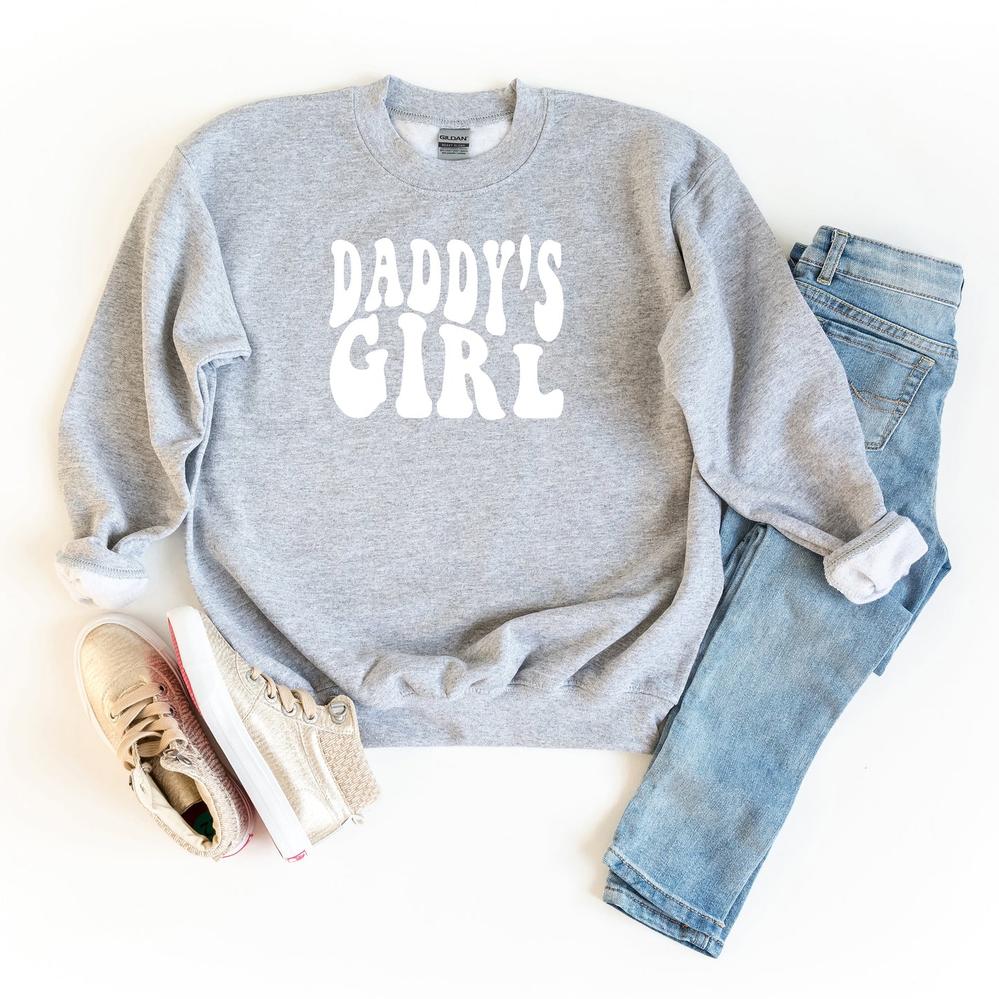 Daddy's Girl Wavy | Youth Sweatshirt by The Juniper Shop