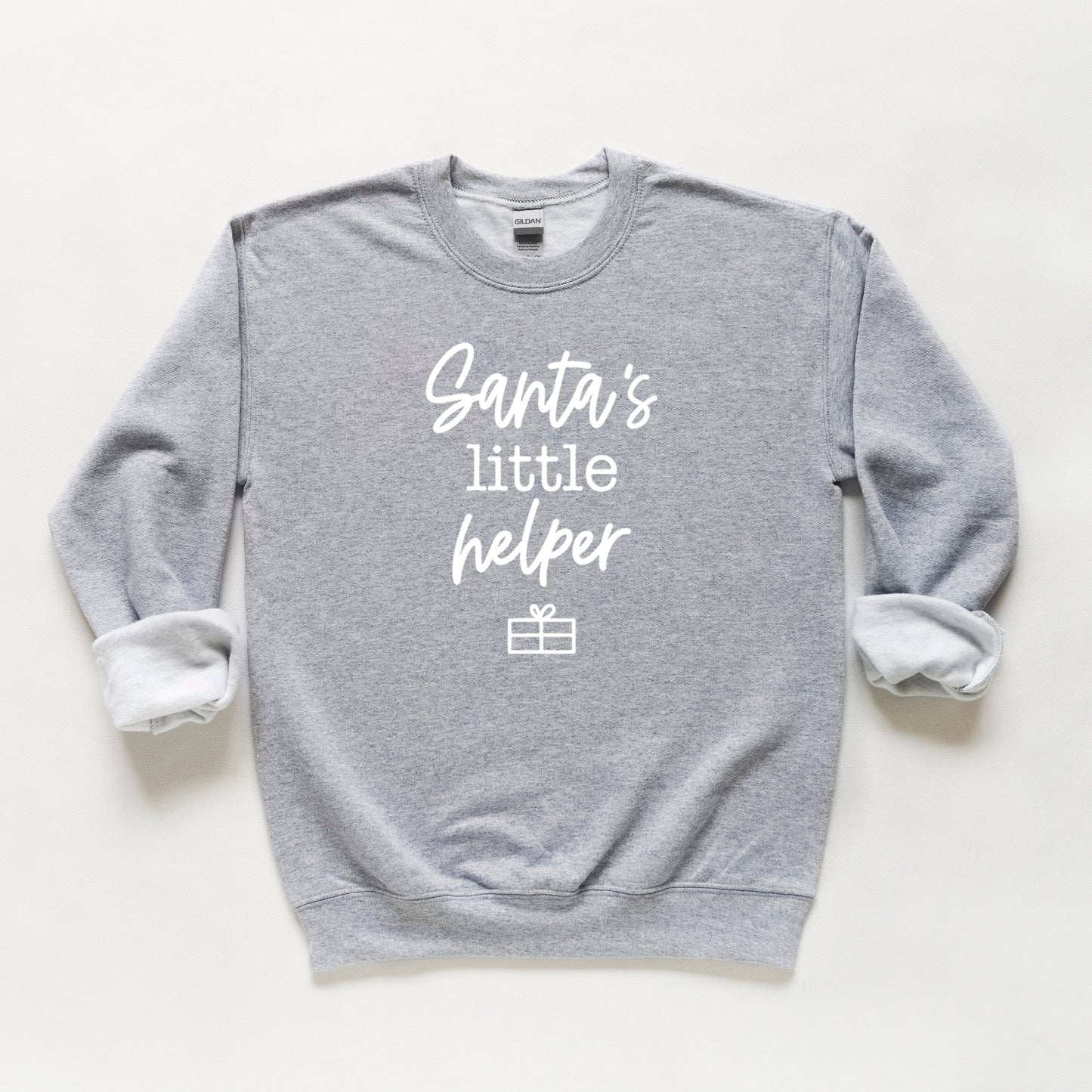 Santa's Little Helper | Youth Sweatshirt by The Juniper Shop