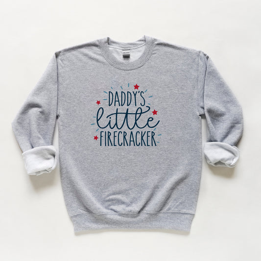 Daddy's Little Firecracker | Youth Sweatshirt by The Juniper Shop