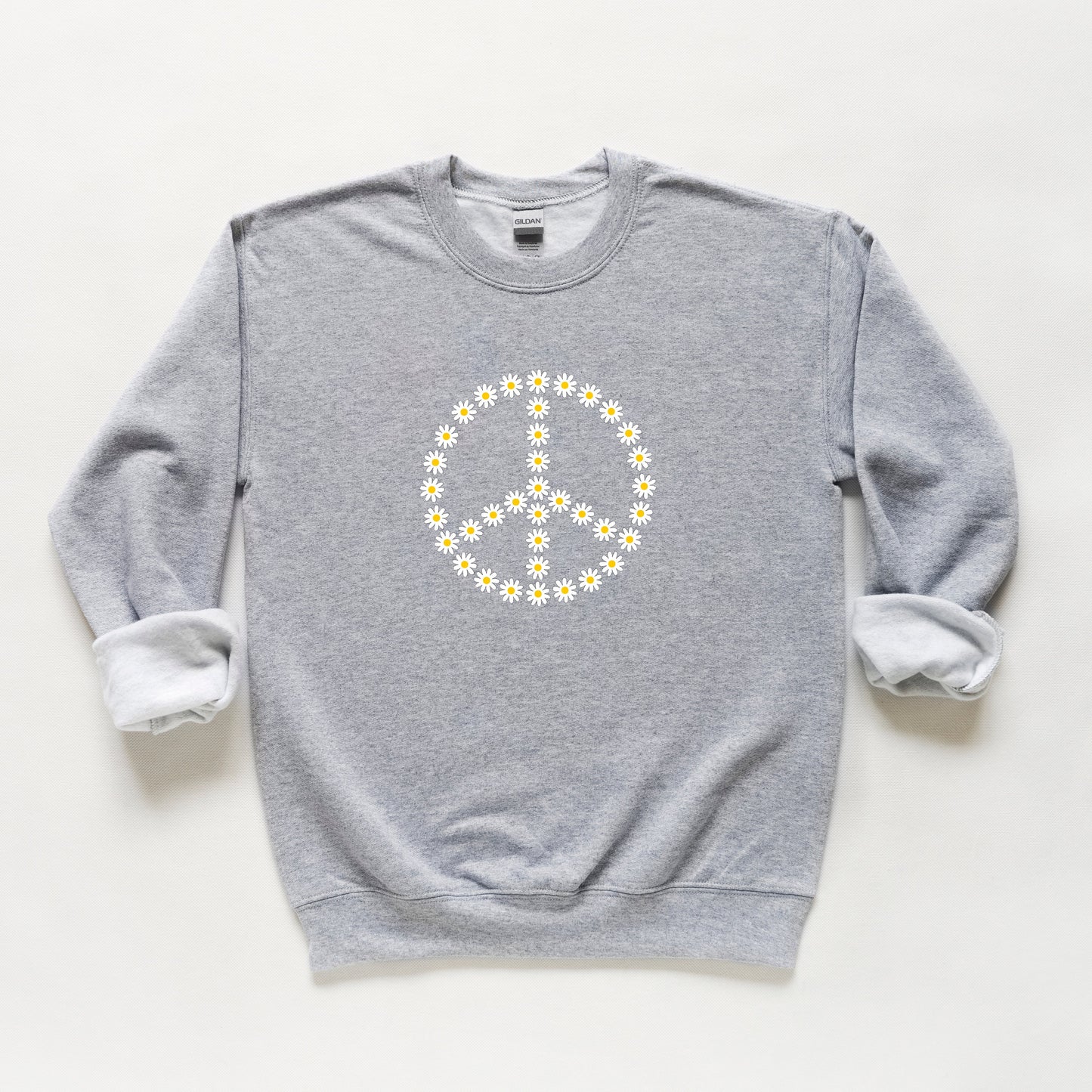 Daisy Peace Sign | Youth Sweatshirt by The Juniper Shop