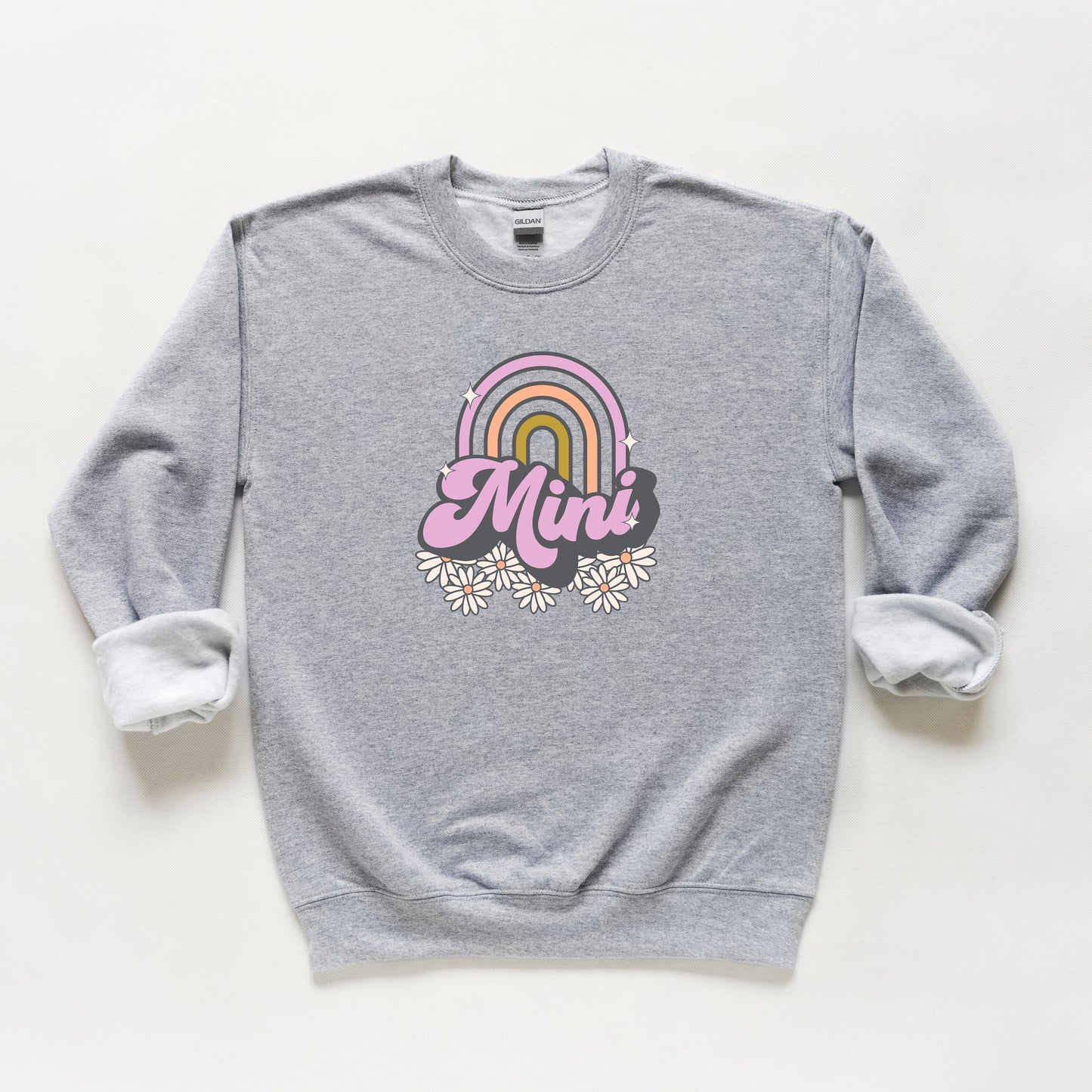 Mini Rainbow Flowers | Youth Sweatshirt by The Juniper Shop