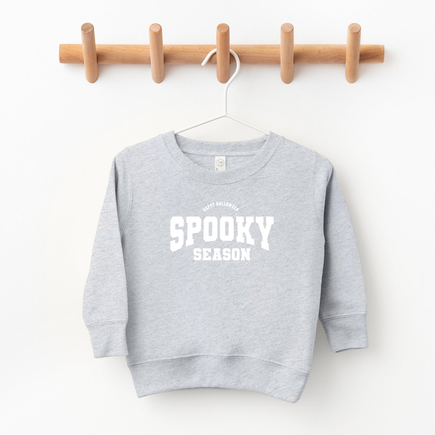 Varsity Spooky Season | Toddler Sweatshirt by The Juniper Shop