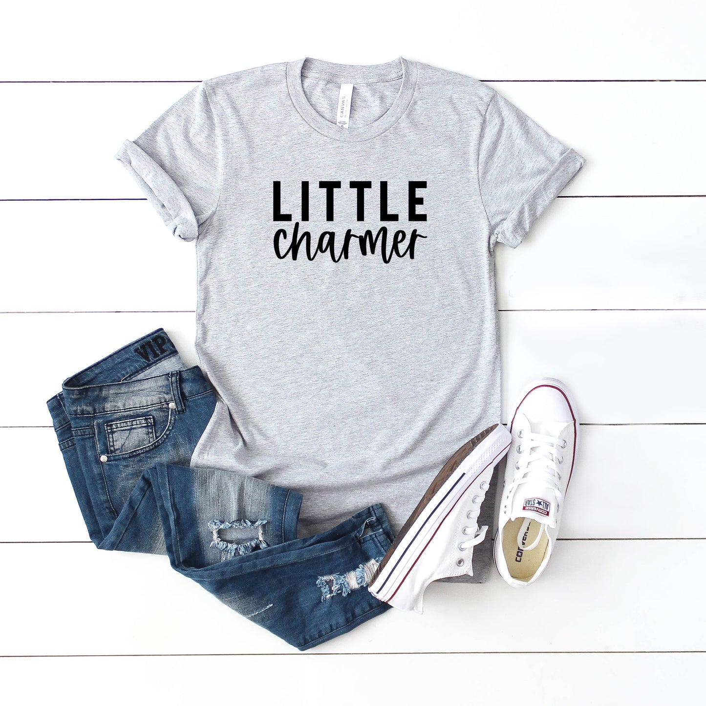 Little Charmer | Youth Short Sleeve Crew Neck by The Juniper Shop