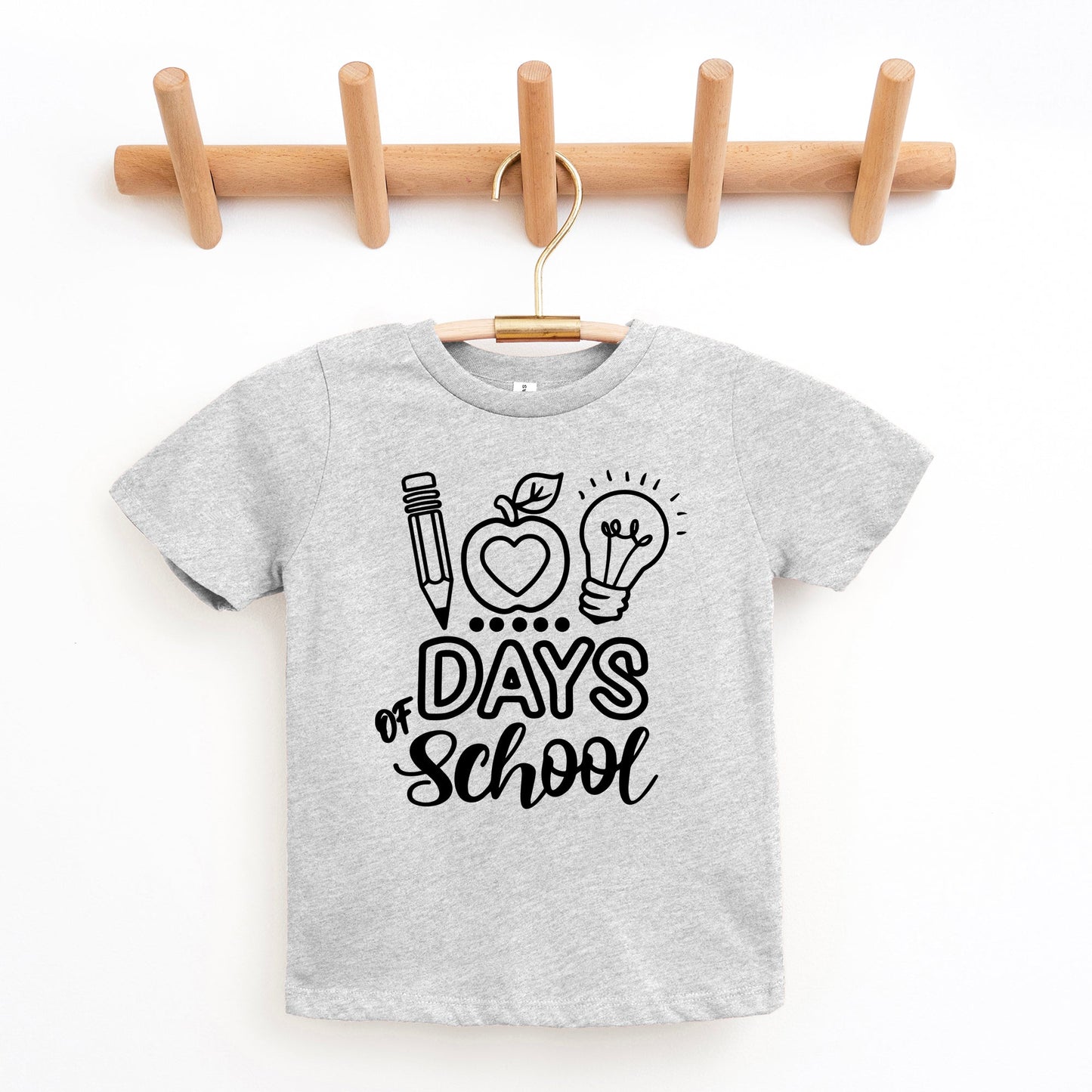 100 Days Of School | Youth Graphic Short Sleeve Tee by The Juniper Shop