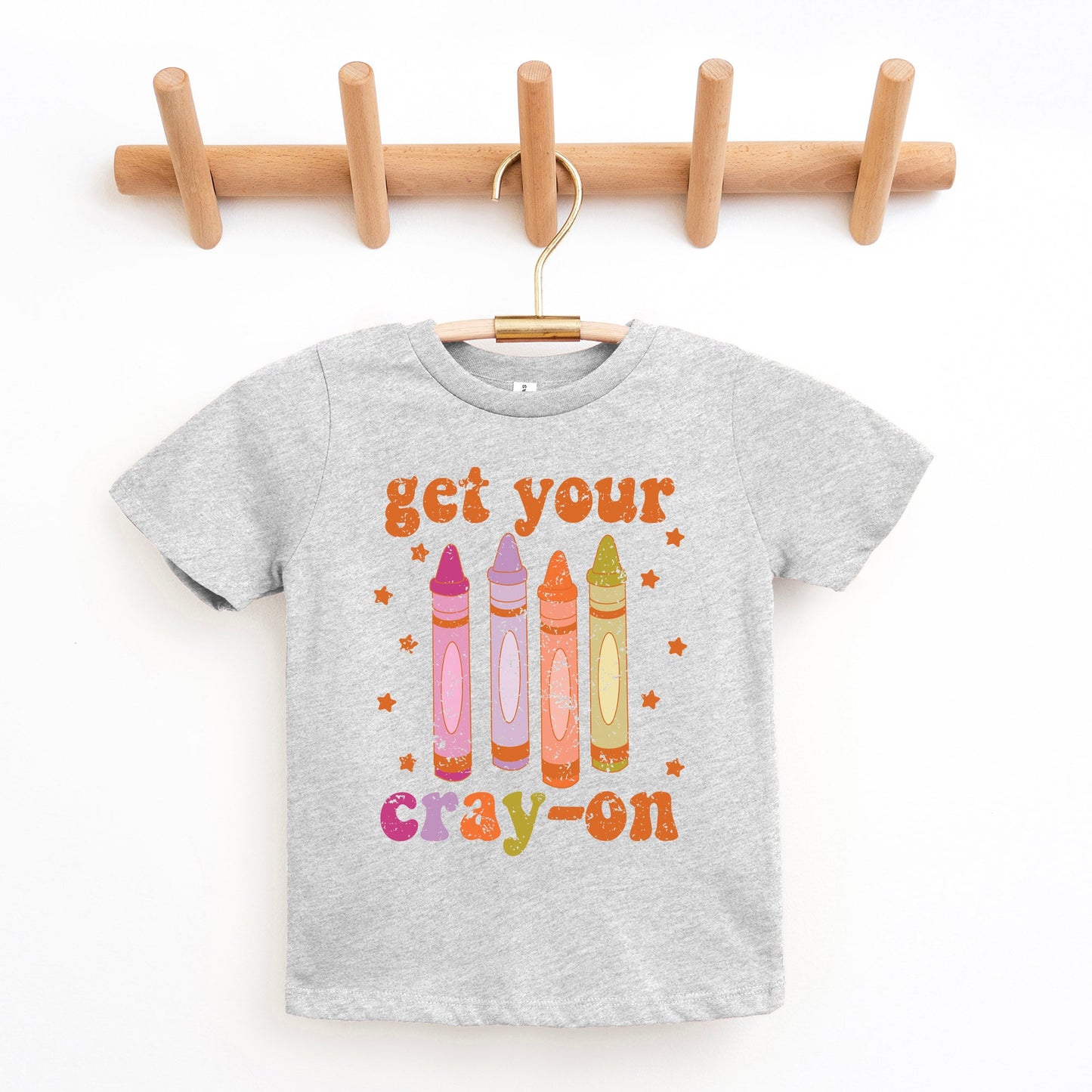 Get Your Cray-On | Toddler Short Sleeve Crew Neck by The Juniper Shop