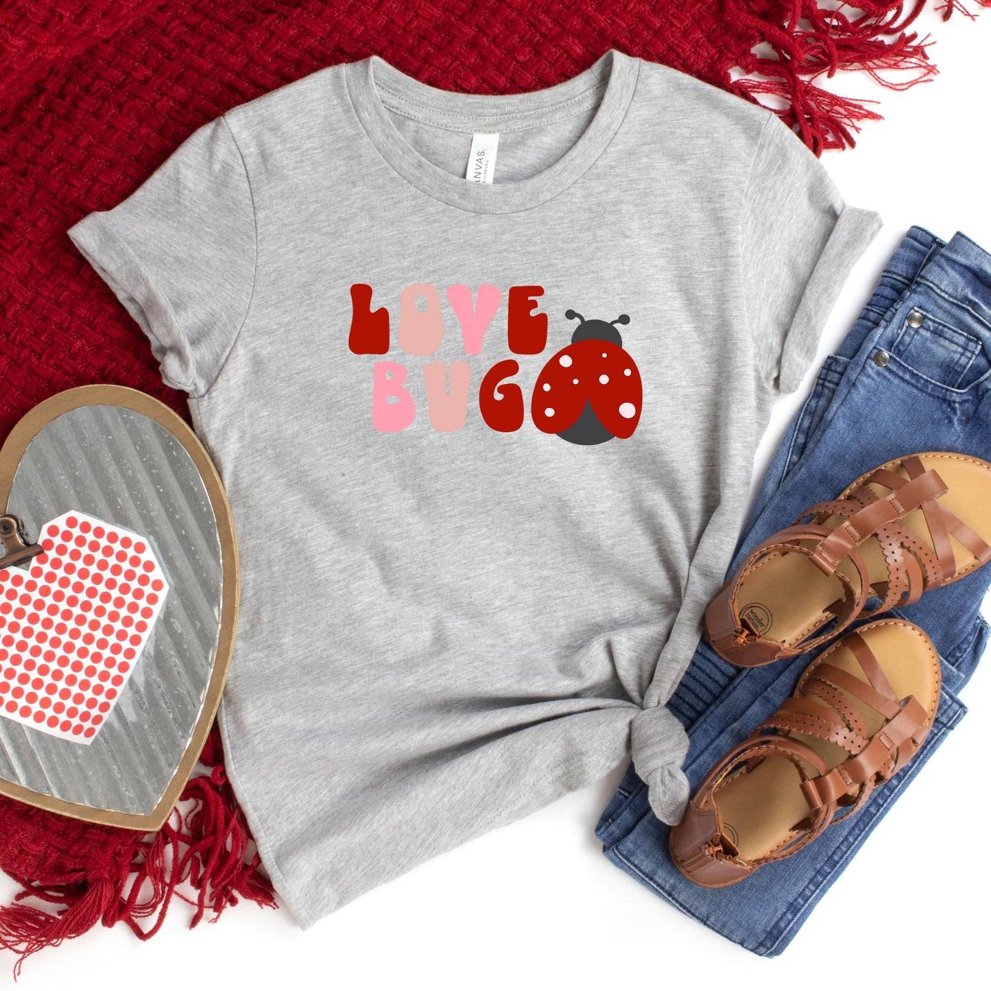 Love Bug Retro | Youth Short Sleeve Crew Neck by The Juniper Shop