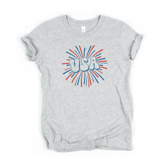 USA Firework | Youth Short Sleeve Crew Neck by The Juniper Shop