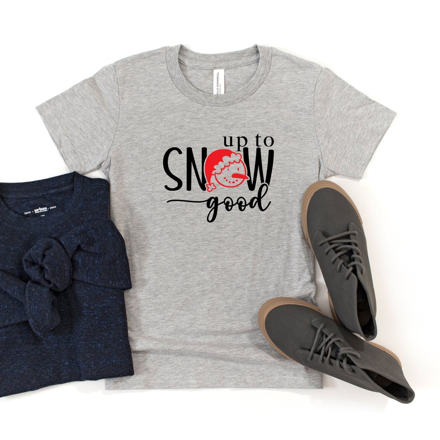 Up To Snow Good | Youth Short Sleeve Crew Neck by The Juniper Shop