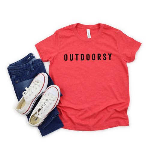 Outdoorsy | Youth Short Sleeve Crew Neck by The Juniper Shop