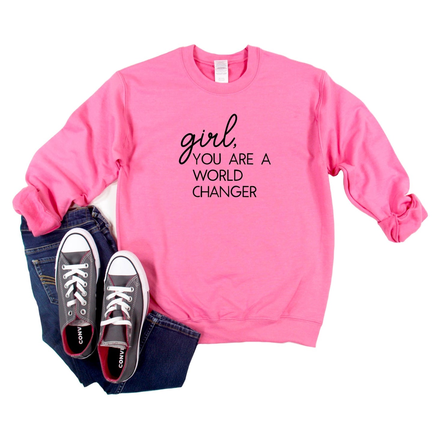 Girl World Changer | Youth Sweatshirt by The Juniper Shop