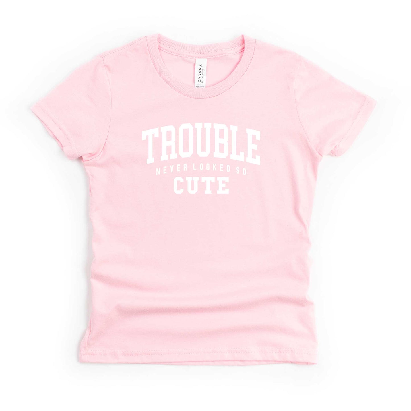 Trouble So Cute | Youth Short Sleeve Crew Neck by The Juniper Shop